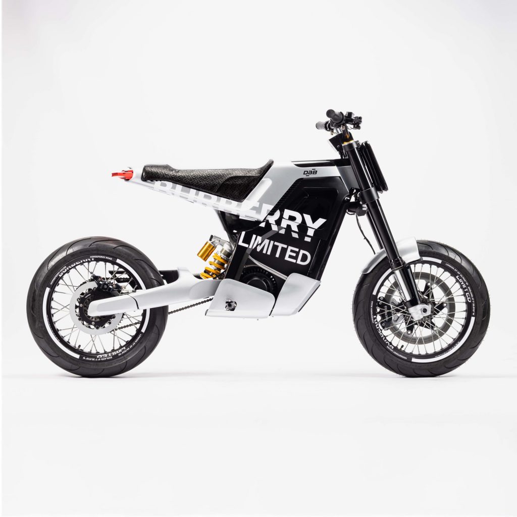 The new Limited Edition Burberry Collab electric Motorcycle from DAB Motors, complete with an exclusive limit of only 20 motorcycles available to the Moto masses