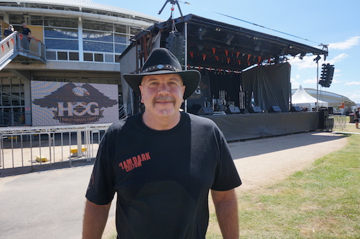 Gaz at the Tamworth HOG rally membership