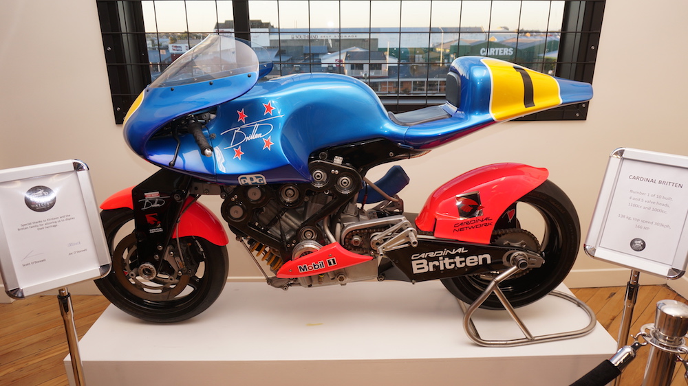Invercargill Number 1 Cardinal Britten at the Classic Motorcycle Mecca
