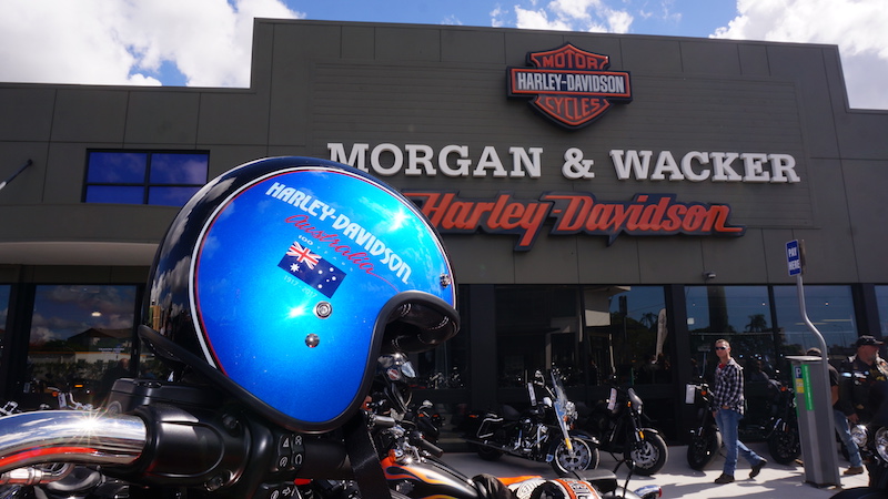 Harley-Davidson Australia 100th anniversary Bell Custom 500 helmet brain cancer