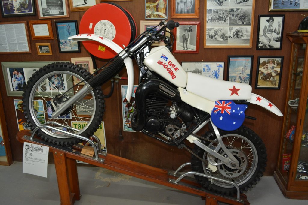 Stunt rider Dale Buggins's Yamaha YZ250 motorcycle history