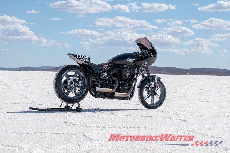 Elliott Motorcycles Softail Fat Bob beats record