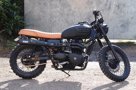 david Beckham Triumph scrambler