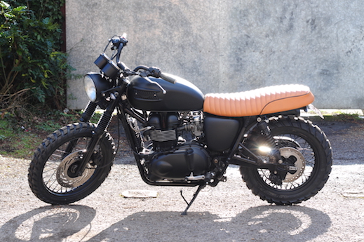 david Beckham Triumph scrambler