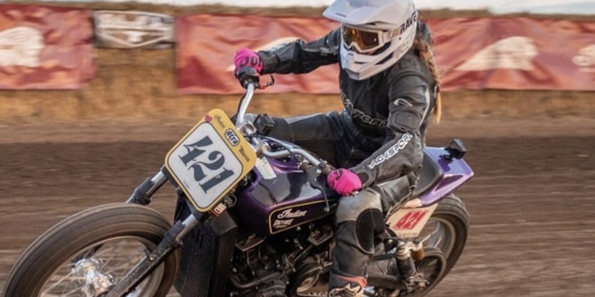Jamie Kimber, 2023's member for Indian Motorcycles' DTRA Hooligan Racing team. Media sourced from the relevant press release.