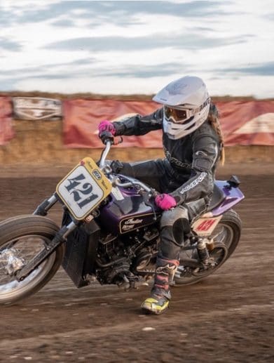 Jamie Kimber, 2023's member for Indian Motorcycles' DTRA Hooligan Racing team. Media sourced from the relevant press release.