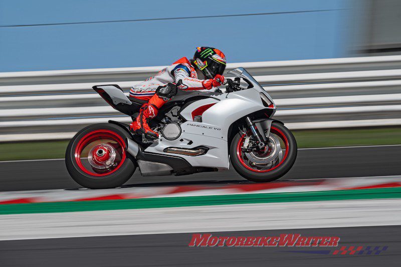 Ducati Panigale V2 in white