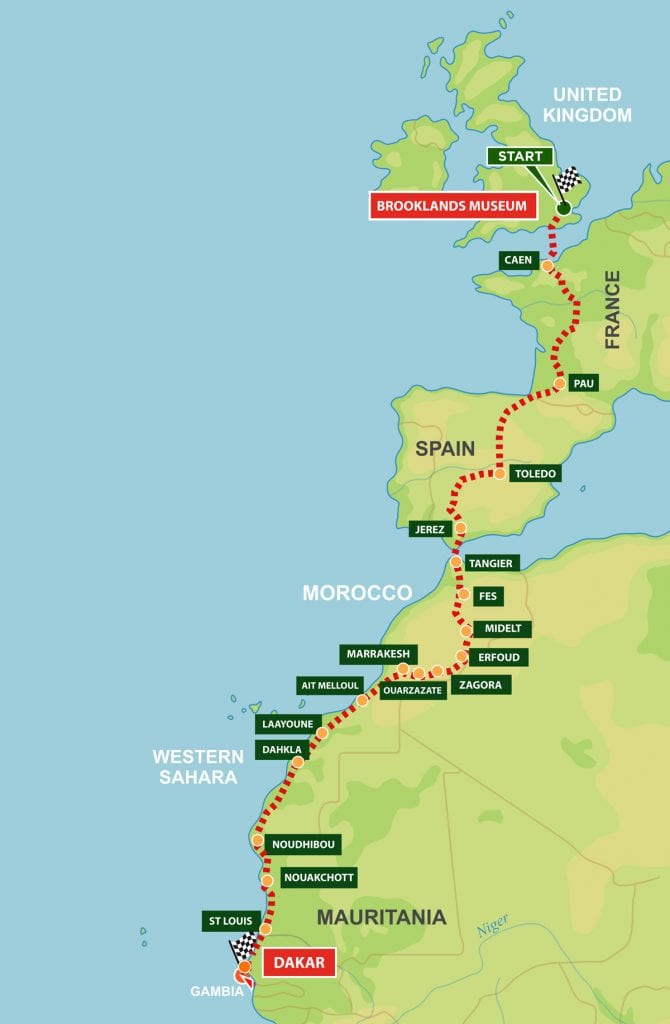 Dakar Rally Motorcycle Map for 2022