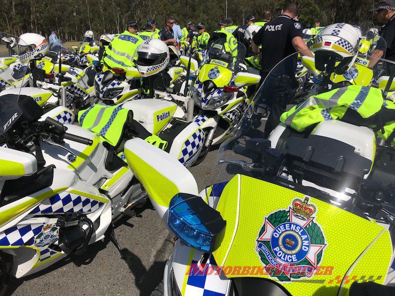 DayGlo Queensland Police rammed