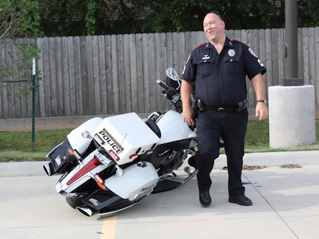 Victory police motorcycles speed