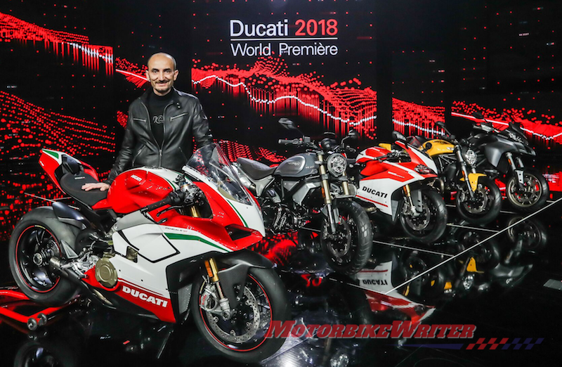 Ducati CEO Claudio Domenicali 959 Corse