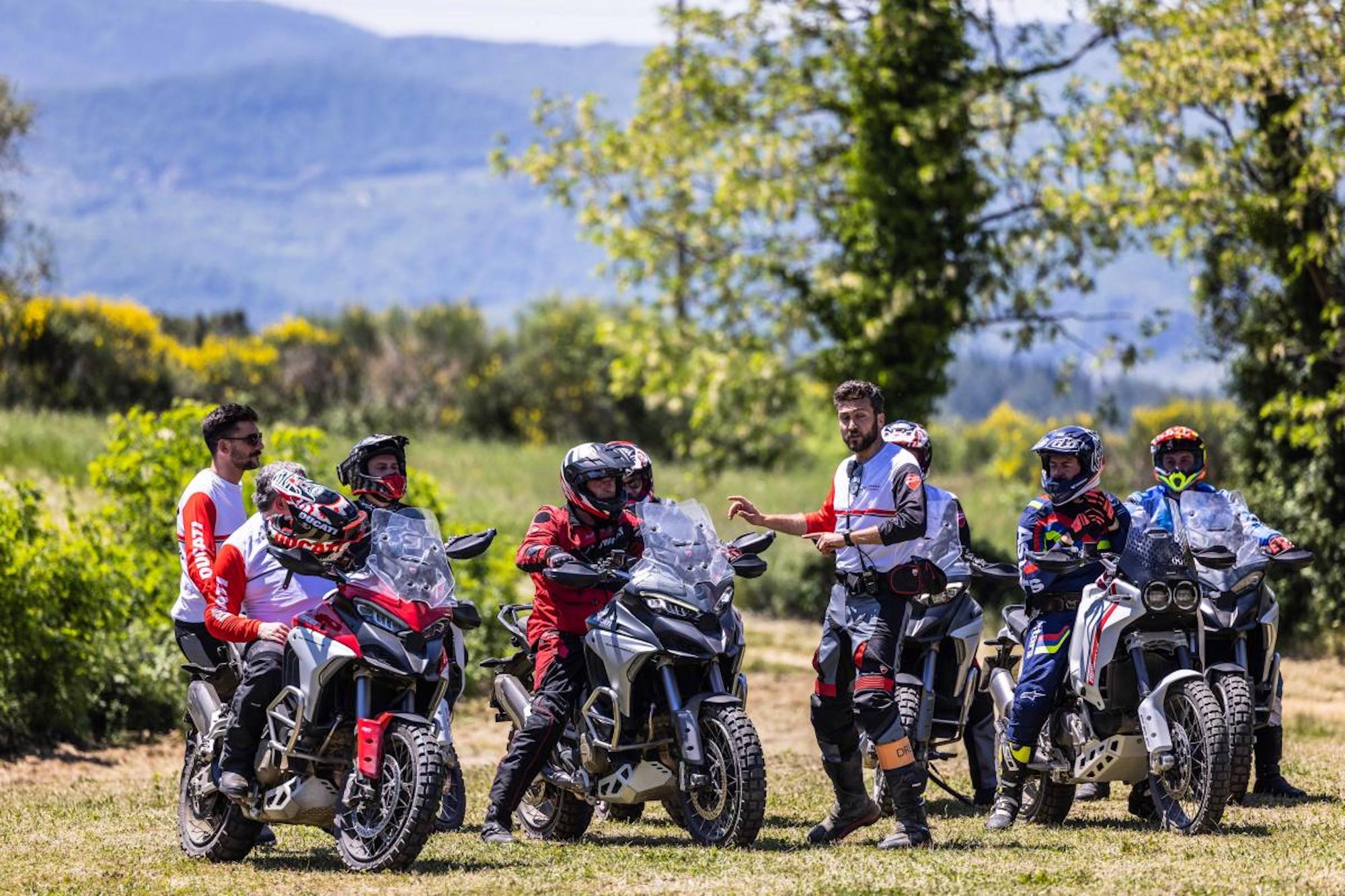 Ducati's 2023 DRE Adventure Experience. Media sourced from Ducati's relevant press release.