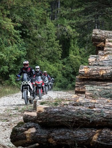 Ducati's 2023 DRE Adventure Experience. Media sourced from Ducati's relevant press release.