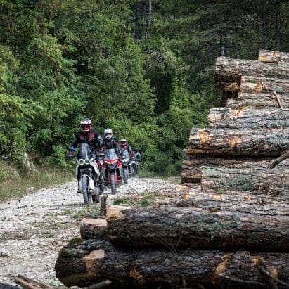 Ducati's 2023 DRE Adventure Experience. Media sourced from Ducati's relevant press release.