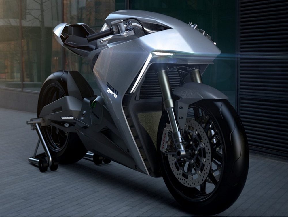 Ducati Zero electric concept 2020 electric bike race