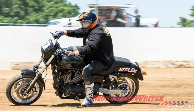 Harley-Davidson Fat Bob and Low Rider S at Champions Race Day Lakeside Park track day