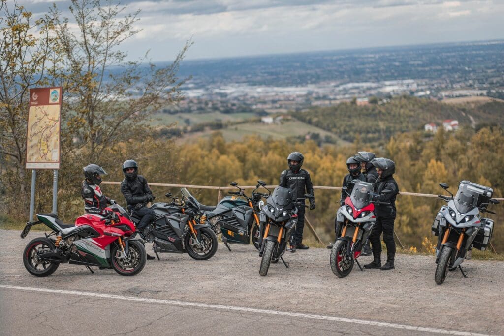 A view of Energica's award-winning electric offerings. Media sourced from Energica's press release kit.