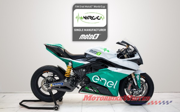 Energica Ego race bike for electric MotoE World Cup even season