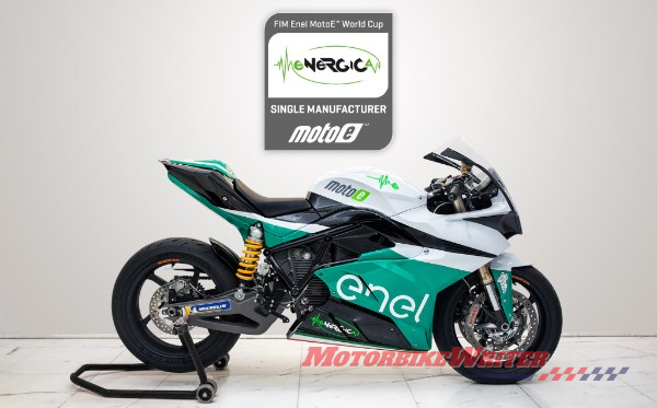 Energica Ego race bike for electric MotoE World Cup