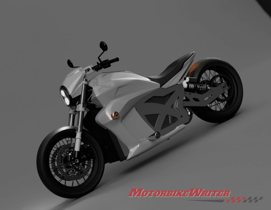 Evoke electric motorcycle