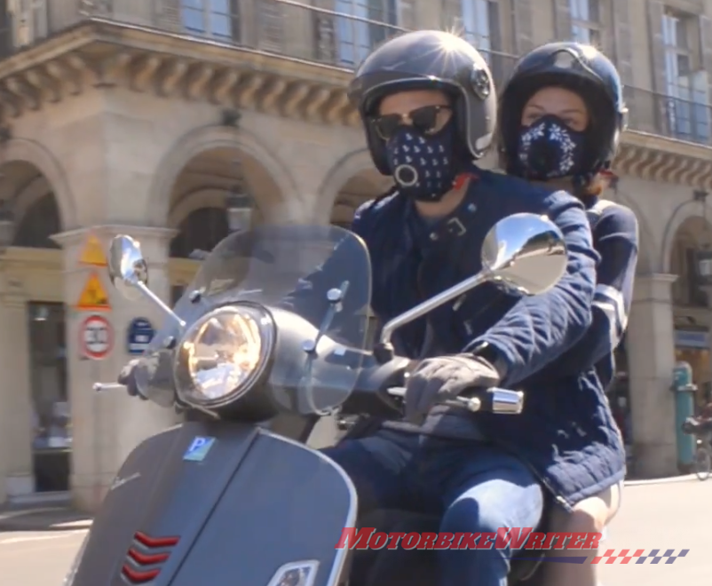 R-PUR anti-pollution and anti-pollen motorcyclist face mask