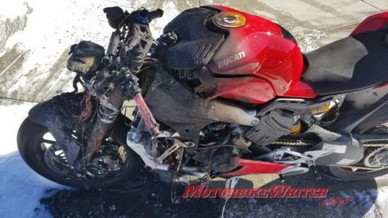 Ducati Panigale V4 catches fire Canada safety recall