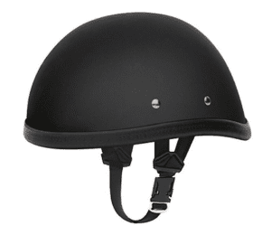 Flat Black Skull Cap Novelty low pro Motorcycle Helmet