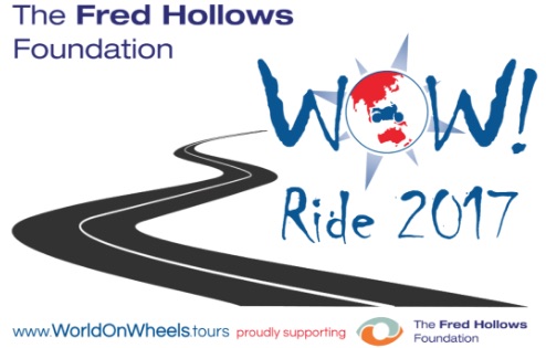 Fred Hollows Foundation World on Wheels ride to Bourke Mike and Denise Ferris