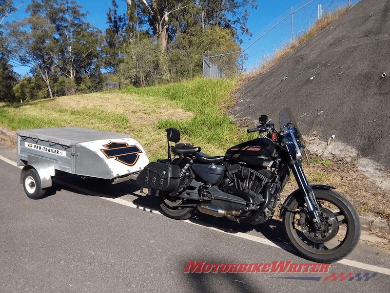 Gerard Chee challenges impossible speed fine Harley-Davidson XR1200 trailer