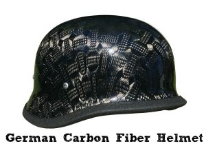 German Motorcycle Helmet Black Textural Carbon Fiber11