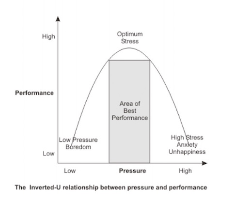 Welford's graph of stress and performance - speed