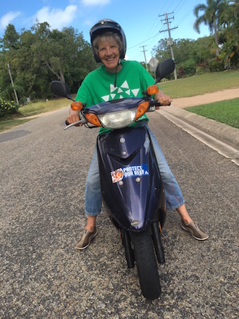 Australian Greens candidate Wendy Tubman - motorcycles important