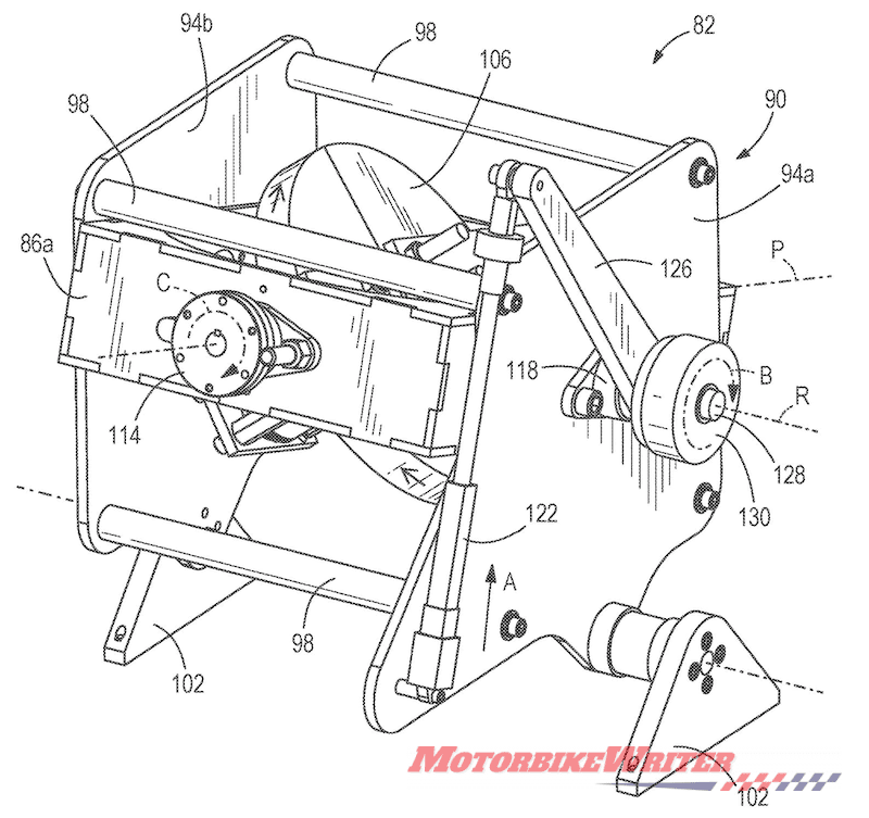 Harley patent for gyroscope self-balancing bike