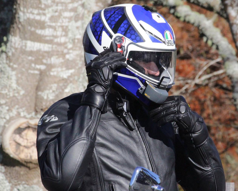 Reyedr retrofit HUD unit for motorcycle helmets