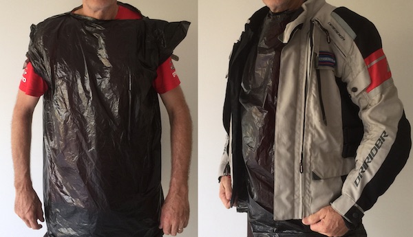 garbage bag wet liner - hacks