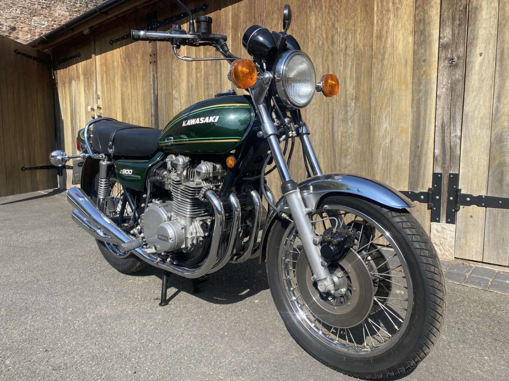 A view of Hammond's 1976 Kawasaki Z900