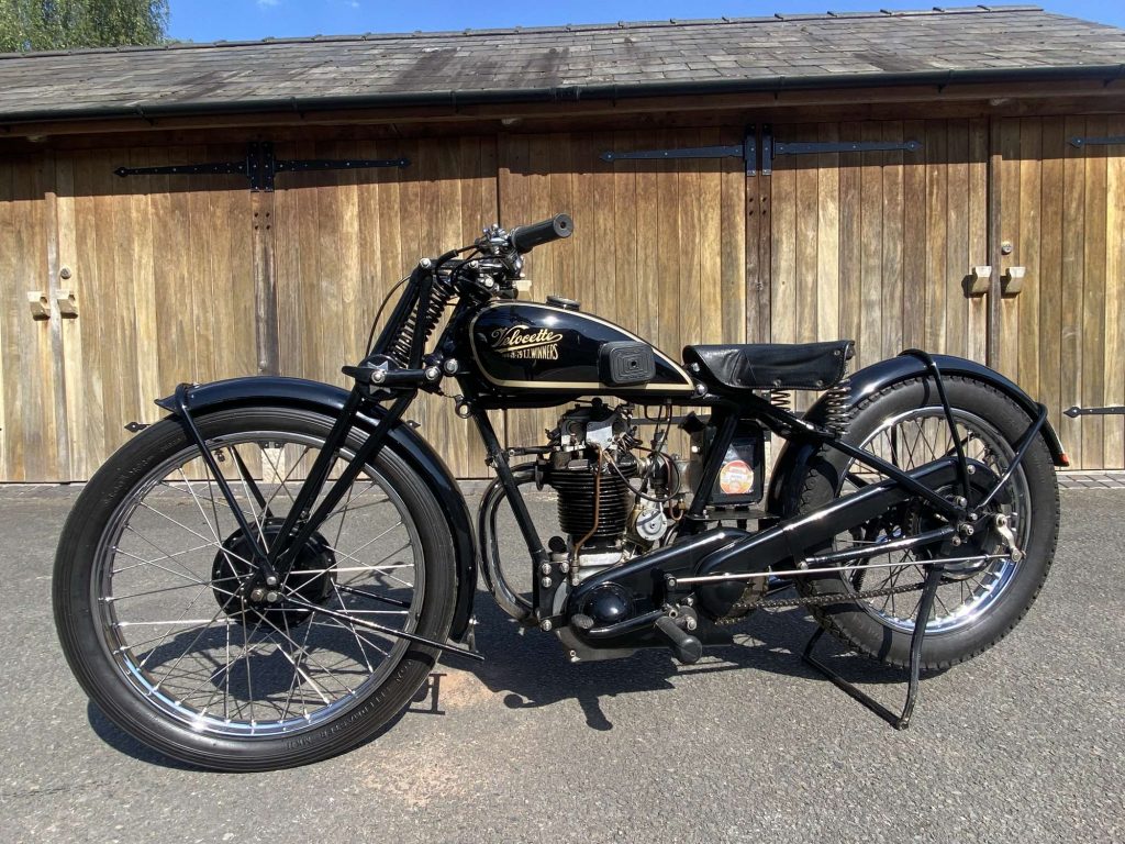 A view of Hammond's 1932 Velocette KSS Mk1