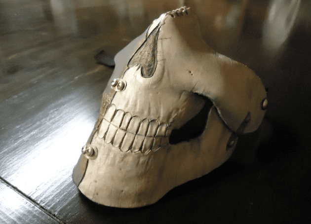 Handmade Leather Cyborg Skull Mask by BKcustomworks on Etsy