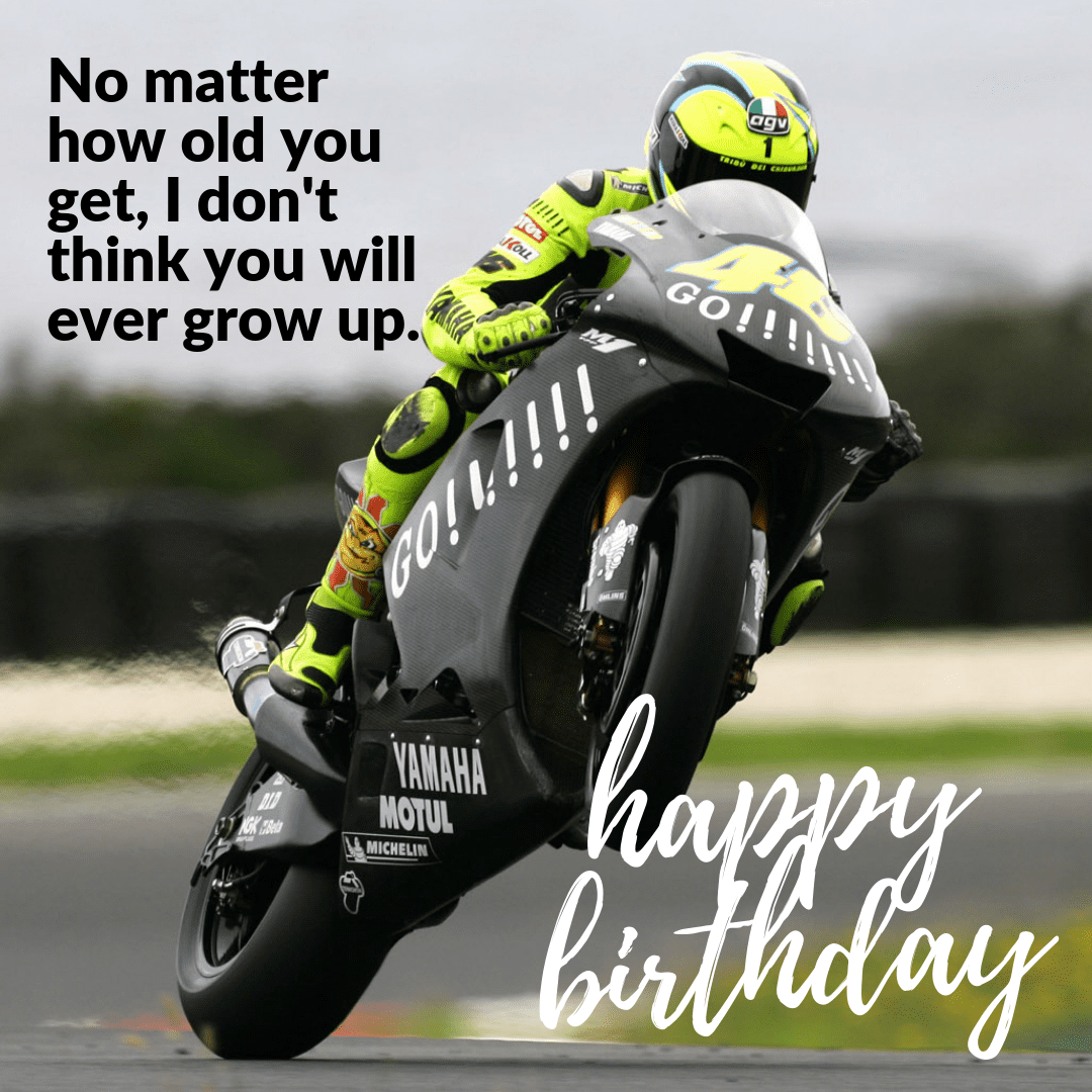 Never Grow Up Biker Birthday