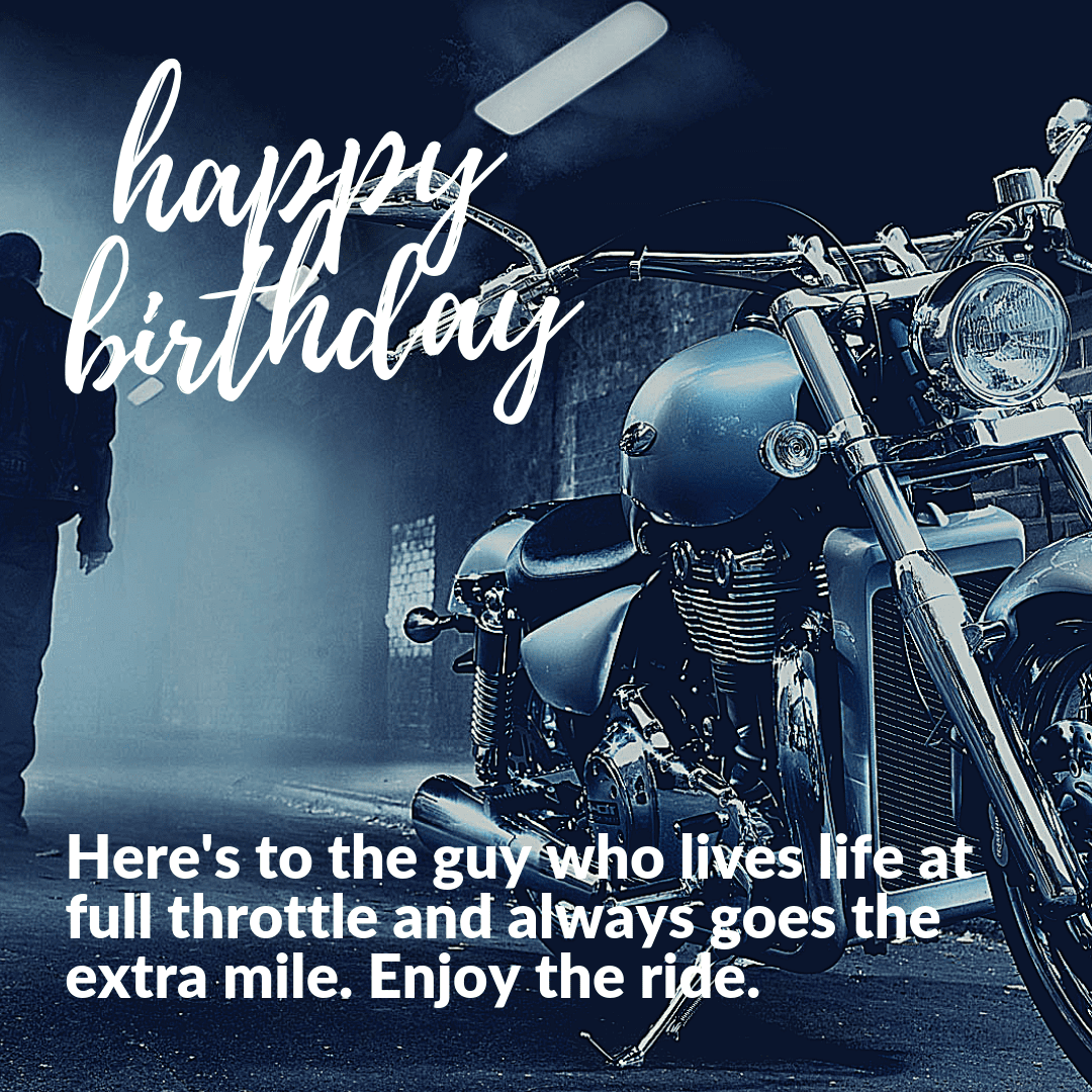 Life At Full Throttle Birthday Image