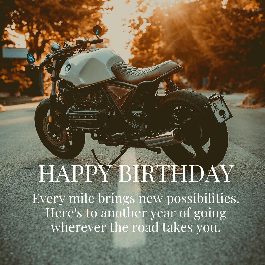 Happy Birthday Motorcycle