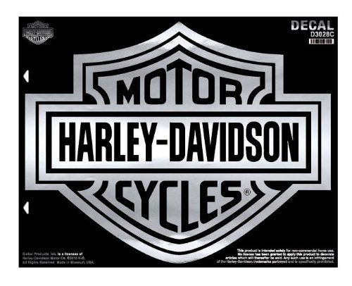 Harley-Davidson Chrome Bar & Shield X-Large Decal