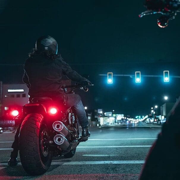 A view of Harley motorcyclists. Media sourced from Harley.