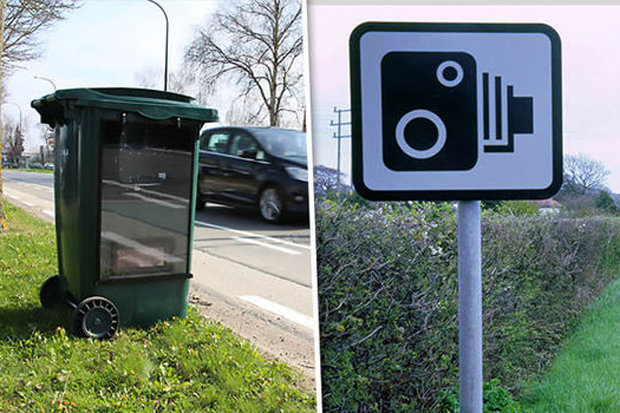 Hidden speed camera