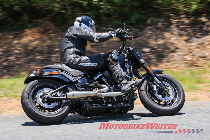 Harley-Davidson Fat Bob and Low Rider S at Champions Race Day Lakeside Park track day