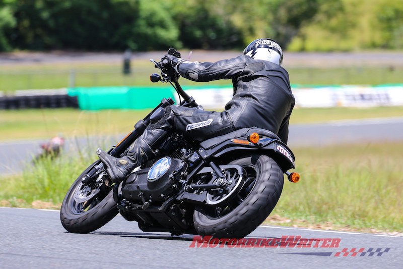 Harley-Davidson Fat Bob and Low Rider S at Champions Race Day Lakeside Park track day