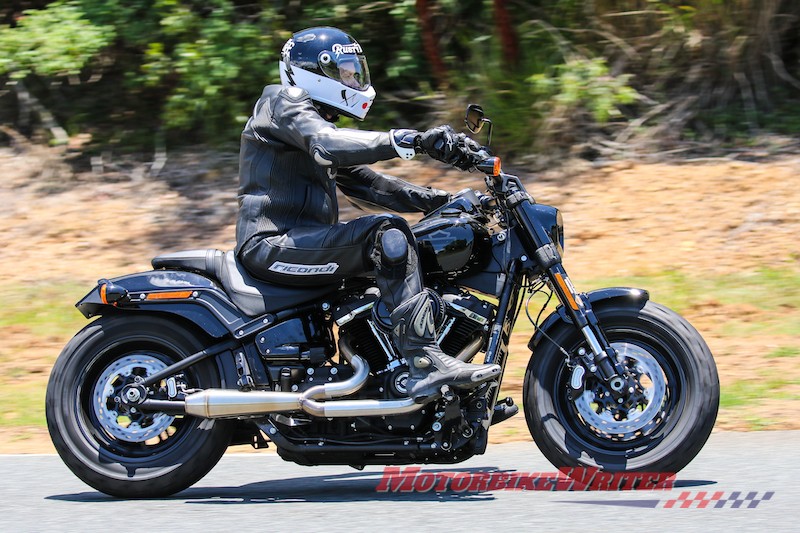 Harley-Davidson Fat Bob and Low Rider S at Champions Race Day Lakeside Park track day