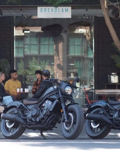 A view of some of Honda's available motorcycles. Media sourced from Honda.