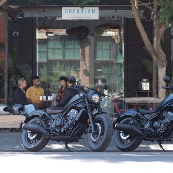 A view of some of Honda's available motorcycles. Media sourced from Honda.