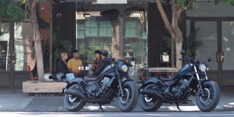 A view of some of Honda's available motorcycles. Media sourced from Honda.